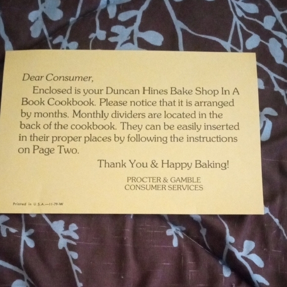 Duncan Hines Bake Shop in a Book with welcome letter and APOLOGY LETTER - Picture 14 of 16